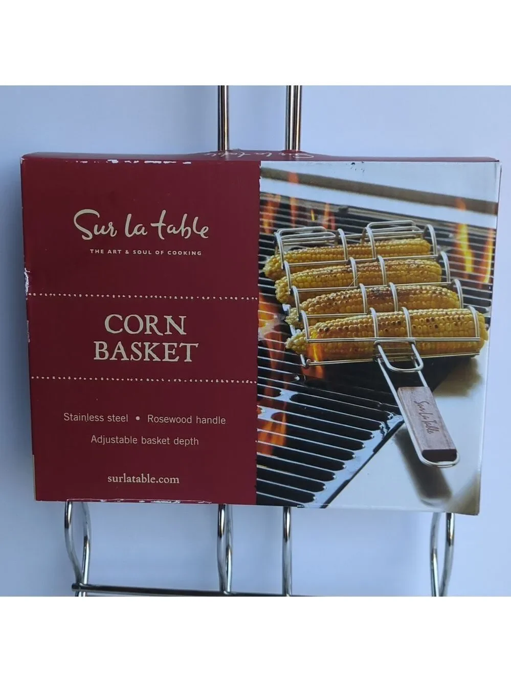 New Sur‎ La Table Silver Corn Basket